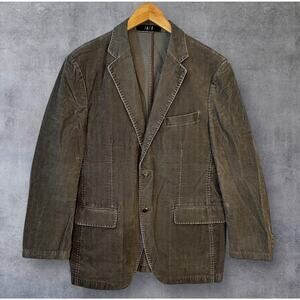 DAKS Golf Men’s Corduroy Blazer Jacket Greenish Brown Classic Made in Korea L